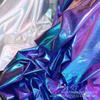 Buntes Laser-Fantasy-Elastik-Spandex-Gewebe für Bühnenkostüme mit Goldprägung