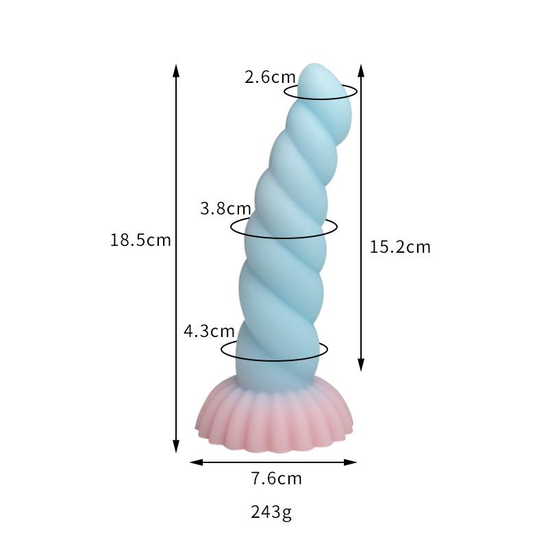 Thousand Hundred Fun Silicone Dildo - Female Erotic Toy for Anal Insertion & Masturbation