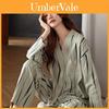 Sleepwear Set For Women With Milk Silk Fabric And Long Sleeve Vneck For Home Comfort
