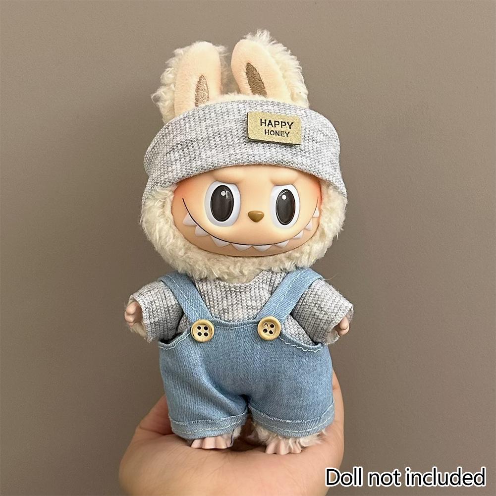 

Для 17 см Кукольная одежда Лабубу Модная одежда Толстовки Кукольная одежда Цветовые толстовки Кукольные аксессуары Милые украшения Маленькая одежда 16#