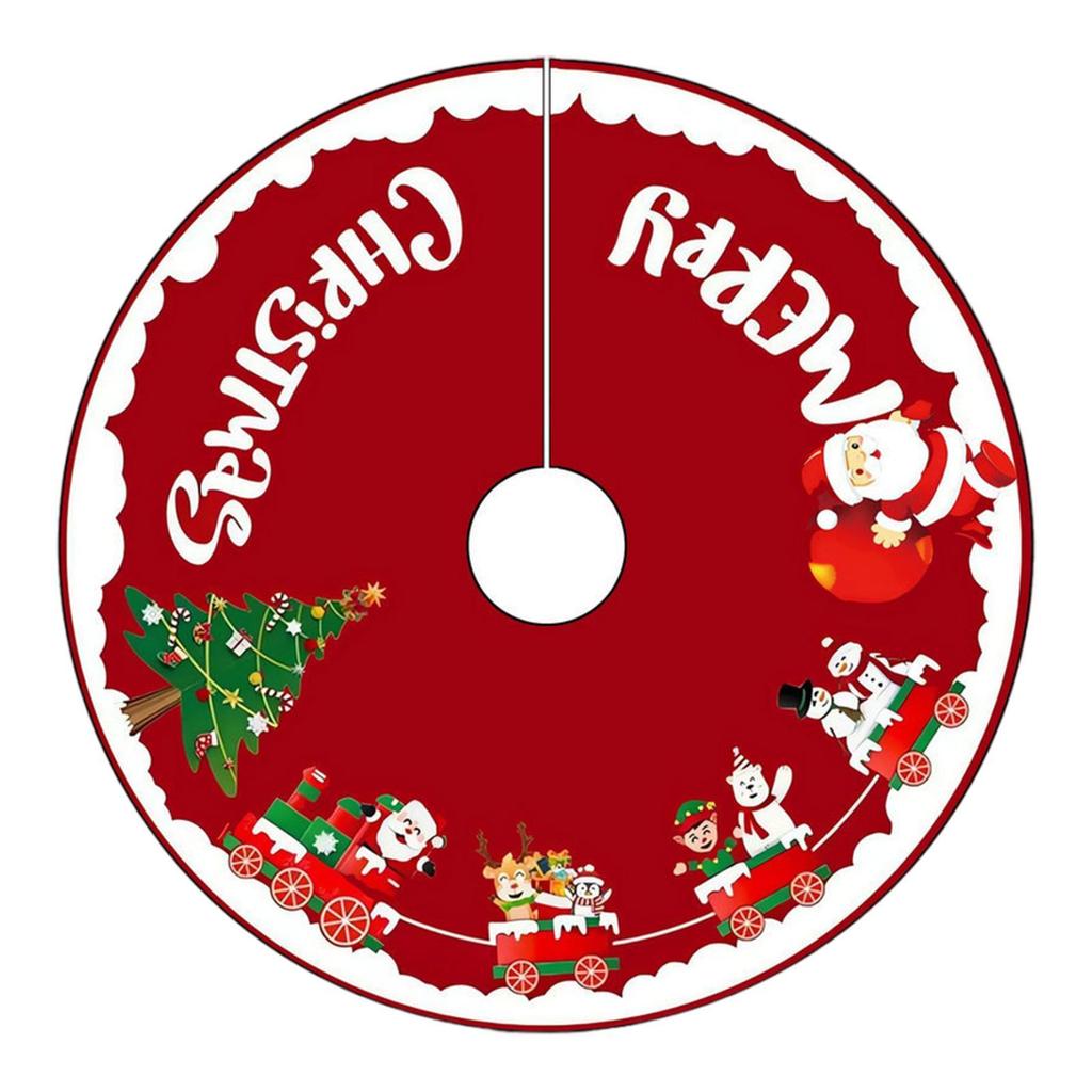 Christmas Tree Skirt Christmas Decoration Elegant Base DIY Tree Carpet Xmas Tree