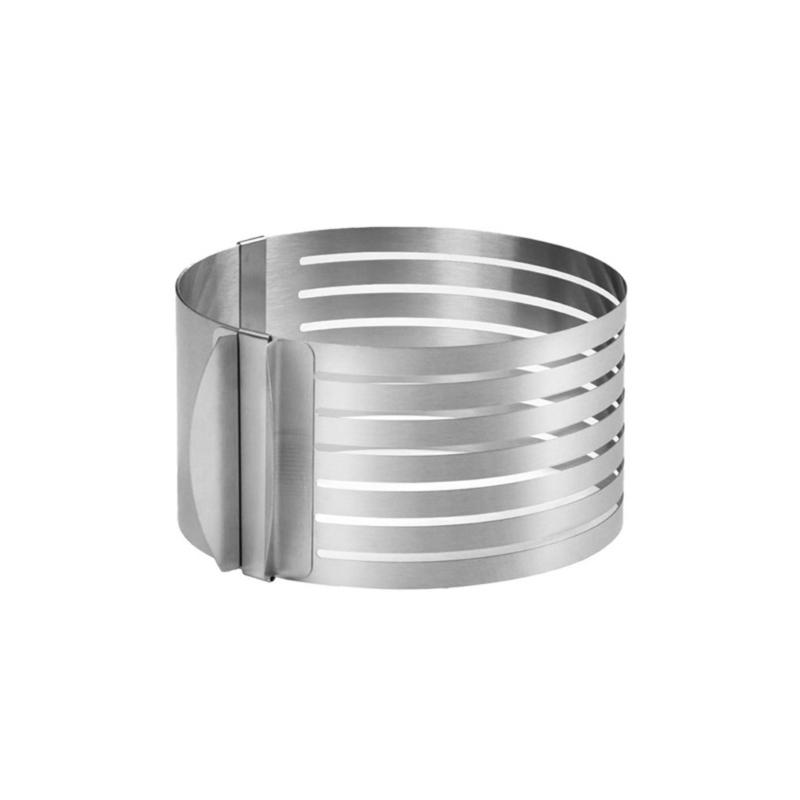 Cake Leveler-Slicer Adjustable Round Cake Cutter Rings Stainless Steel-Slicer