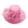Beach Hat Floral Design Sun Protection Adjustable Organza Thin Elegant Sun Cap Fashion Accessories