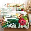Quilt Duvet Cover Bedding Set Pillowcase Linens Green Plant 3D Queen King Size Double Bed Full Single 220x240 200x200 Bedroom