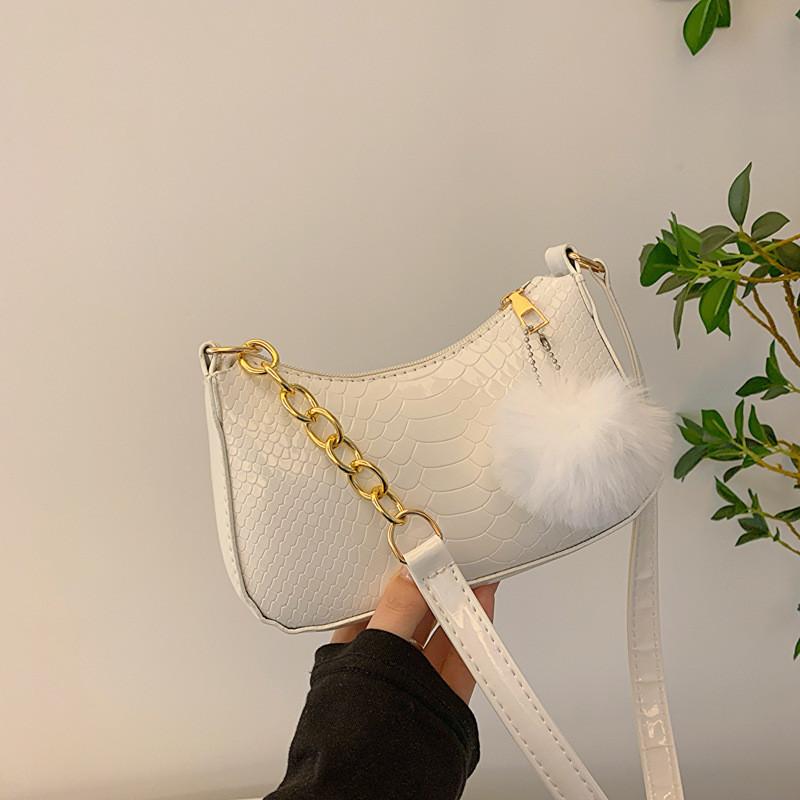 Fashionable Underarm Bag 2024 Spring Summer New Casual Shoulder Bag Street Trendy Pu Material