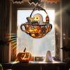 Acrylic Halloween Ghost In Bathtub Hanging Ornaments Cute Ghost Reading Book Decor Home Bedroom Living Room Window Decorations