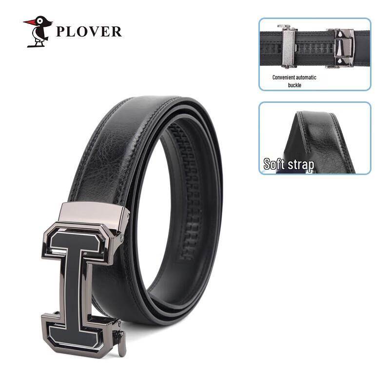 

PLOVER Мужской кожаный ремень с автоматической пряжкой Подарочный набор 115cm