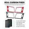 Real Soft Carbon Fiber Sticker For Subaru Legacy Outback 2010 2011 2012 2013 2014 LHD RHD Car Instrument Air Outlet Trim