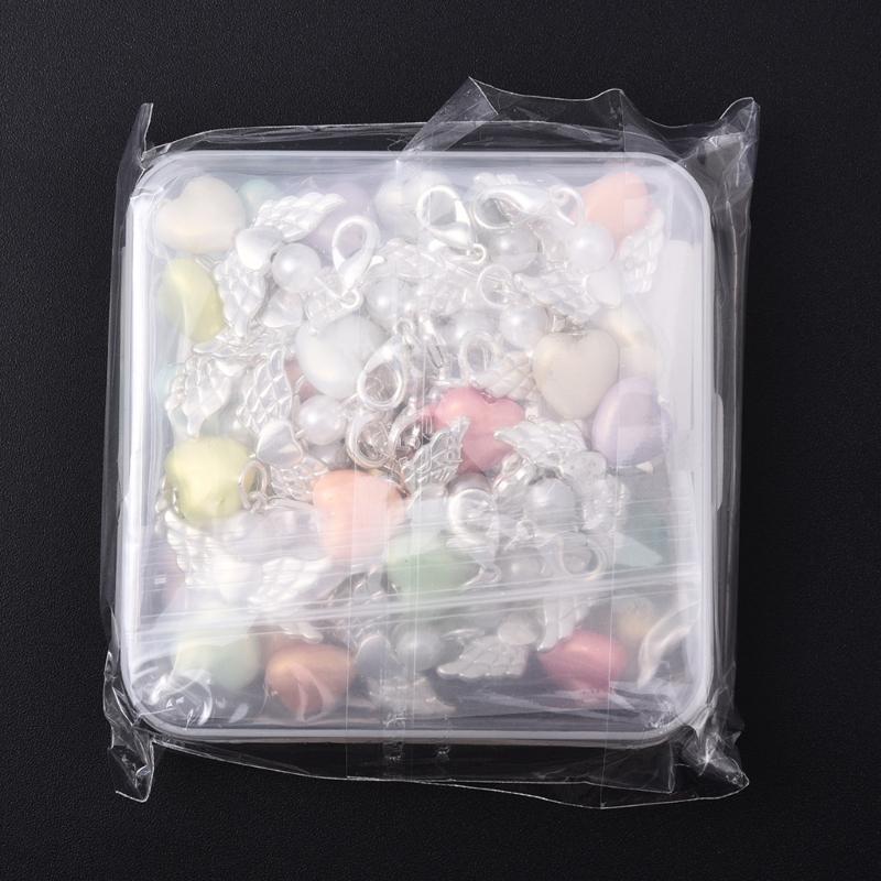 50Pcs Angel Pendant Keychain Angel Charm Keyrings Fashion Backpack Accessories for Handbag,Purse Decors Key Charm
