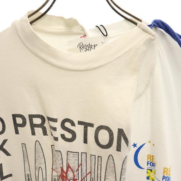 RESCARP 23ss Remake Print Short Sleeve T-shirt White Men's Used