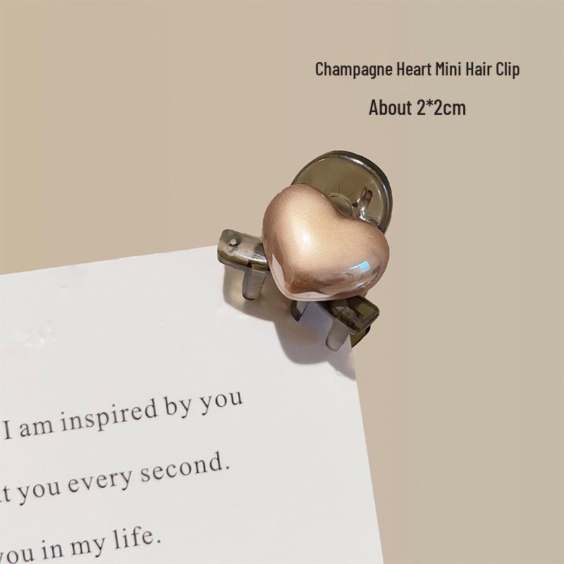 

2025 Висококласна Любов Міні Заколка-Краб для Жінок - Маленький Розмір Аксесуар для Волосся для Чубчика та Бічних Пасм