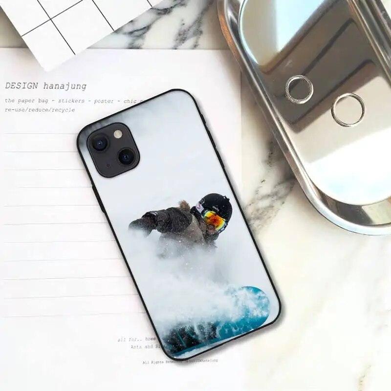 Skidåkning Snow Snowboard Skis Telefonfodral För iPhone Samsung Galaxy Redmi Xiaomi Oppo OnePlus Note SA 7 8 9 10 11 12 13 14 20 21 22 23 53 54 Pro Ultra