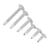 104 Pcs Self Drilling Screw M4.2 Cross Slot Round Washer Head Carbon Steel Self Drilling Screw for Household Appliance