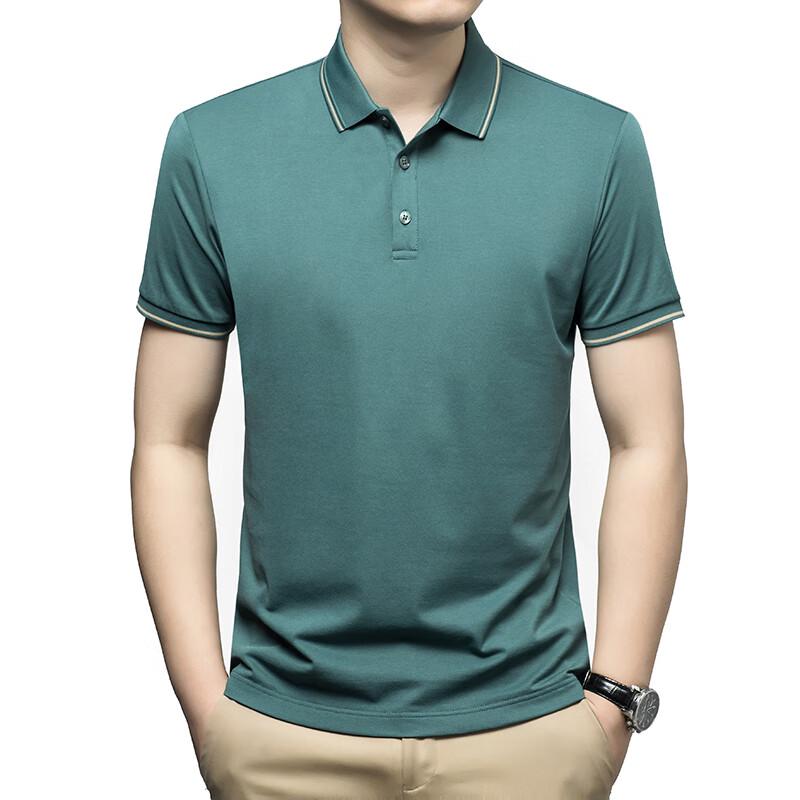 Men s Business Casual Breathable Short-Sleeve Polo Shirt 3XL