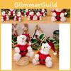 Cute Stuffed Christmas Bear Ornament Plush Toy Great For Children Holiday Gifts