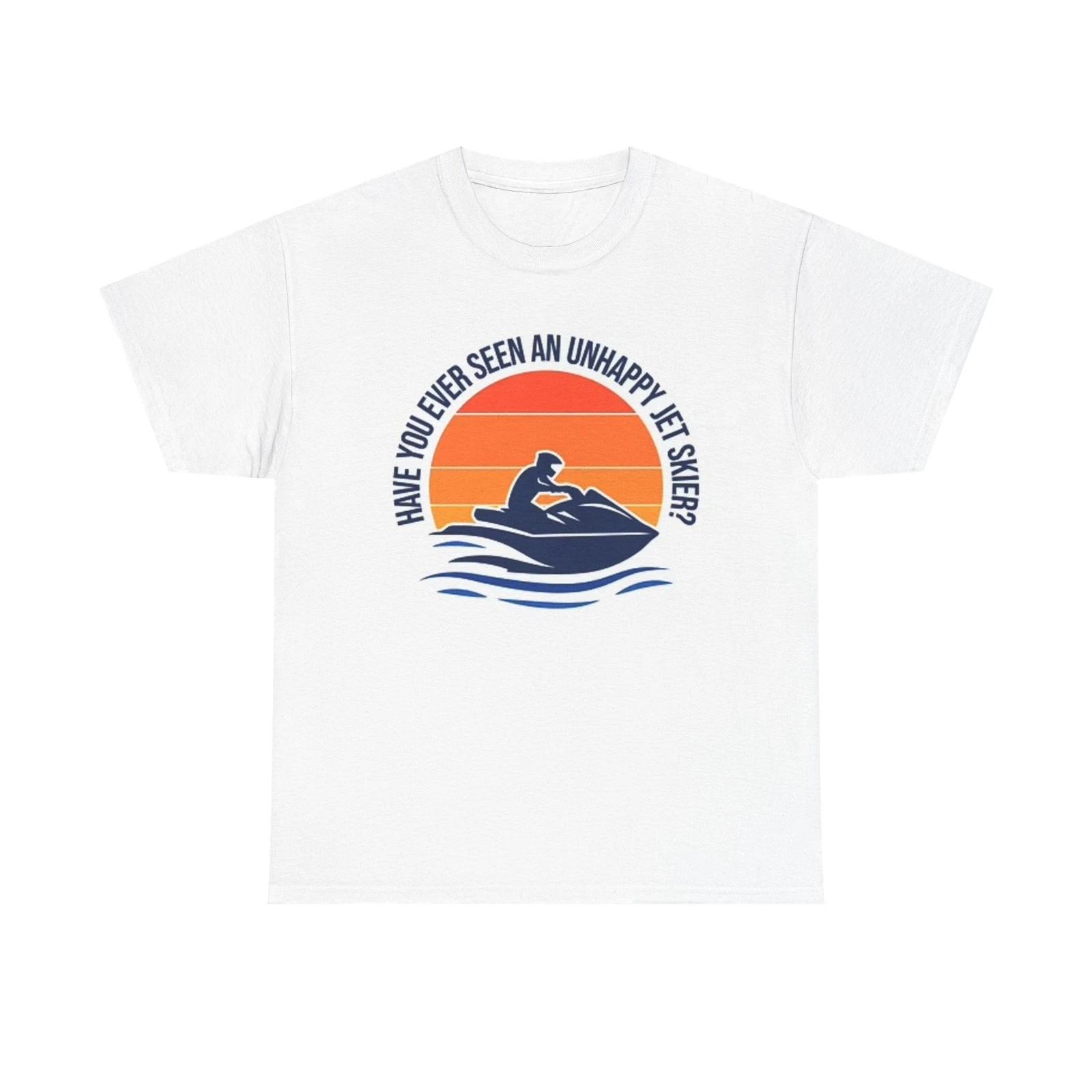 Men s and Women s T-shirts Unhappy Jet Skier Graphic L