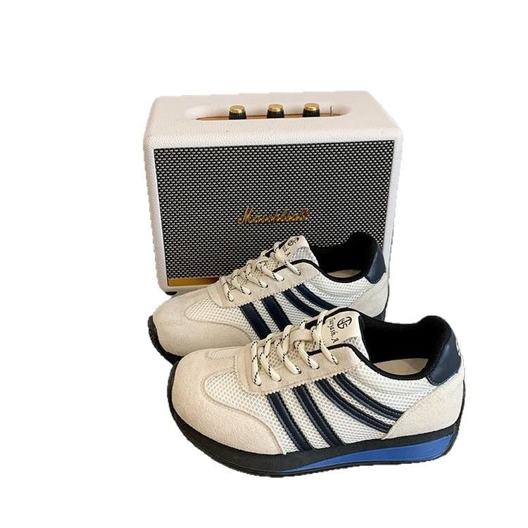 Retro Platform German Training Shoes Women's 2025 Summer New Summer Breathable Versatile Foot Small Outdoor Casual Forrest Gump Shoes