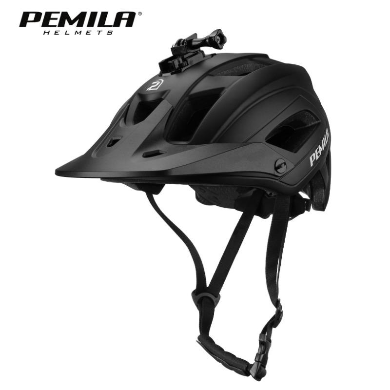 

Cycling helmet One-piece EPS bicycle helmet breathable helmet outdoor cycling gear One size чорний