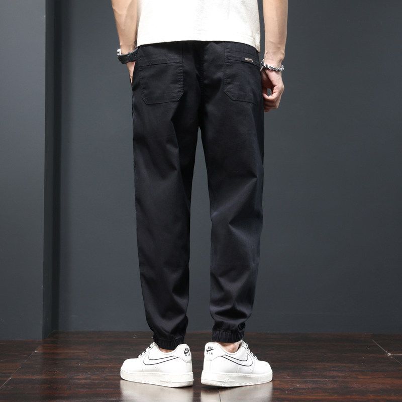 Clearance Export Surplus Summer Jogger Cargo Pants for Men, Trendy Brand Spring and Autumn Loose Cropped Jeans, Men's Casual Pants