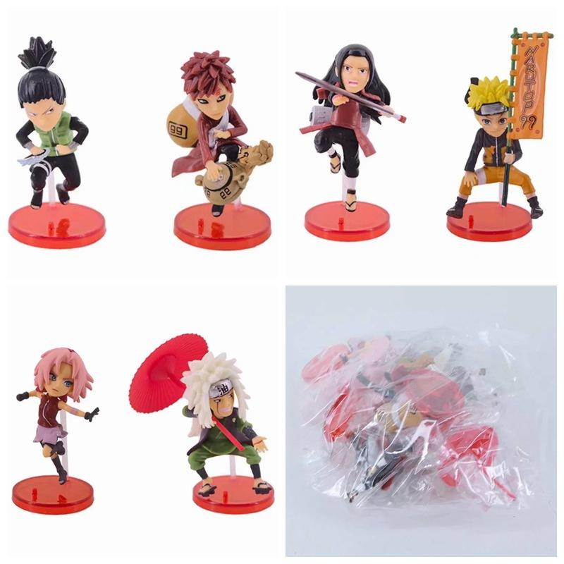 Hokage 6 Q version, Naruto, Haruno Sakura, Zilaiya, I Ailuo, Luwan combat version doll bag figure
