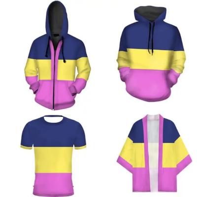 Anime Tsukimi Eiko Cosplay Mantel oder Hoodie Paripi Koumei Kostüm Eiko Hoodies Mann und Frau T-Shirt