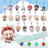 Key Acrylic Chain Key Chain Venti Klee Barbara Diluc Key Ring Pouch Pendant