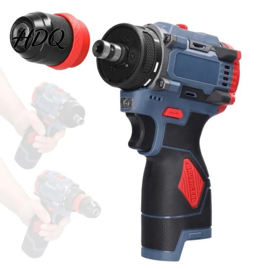 Lightweight Drill for Narrow Spaces 16.8V Cordless Drill Maximum Torque 45Nm Electric Driver with Ergonomic Portable DIY Projects Grip Handheld