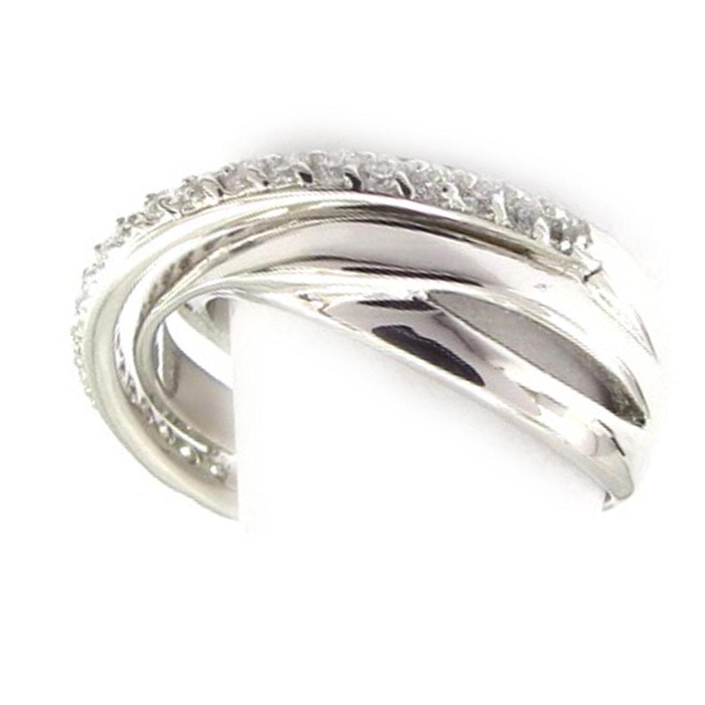 Silver Ring 'Goddess' White Silver (rhodium) - 8 Mm