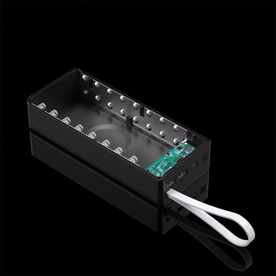 C16 Powerbank Lötfreies DIY 16x18650 Box Abnehmbare QC Tragbare Ladegerät Schale