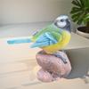 Resin Garden Bird Sculpture Cute Small Animal Model Durable Bird Statue  Outdoor Patio Porch