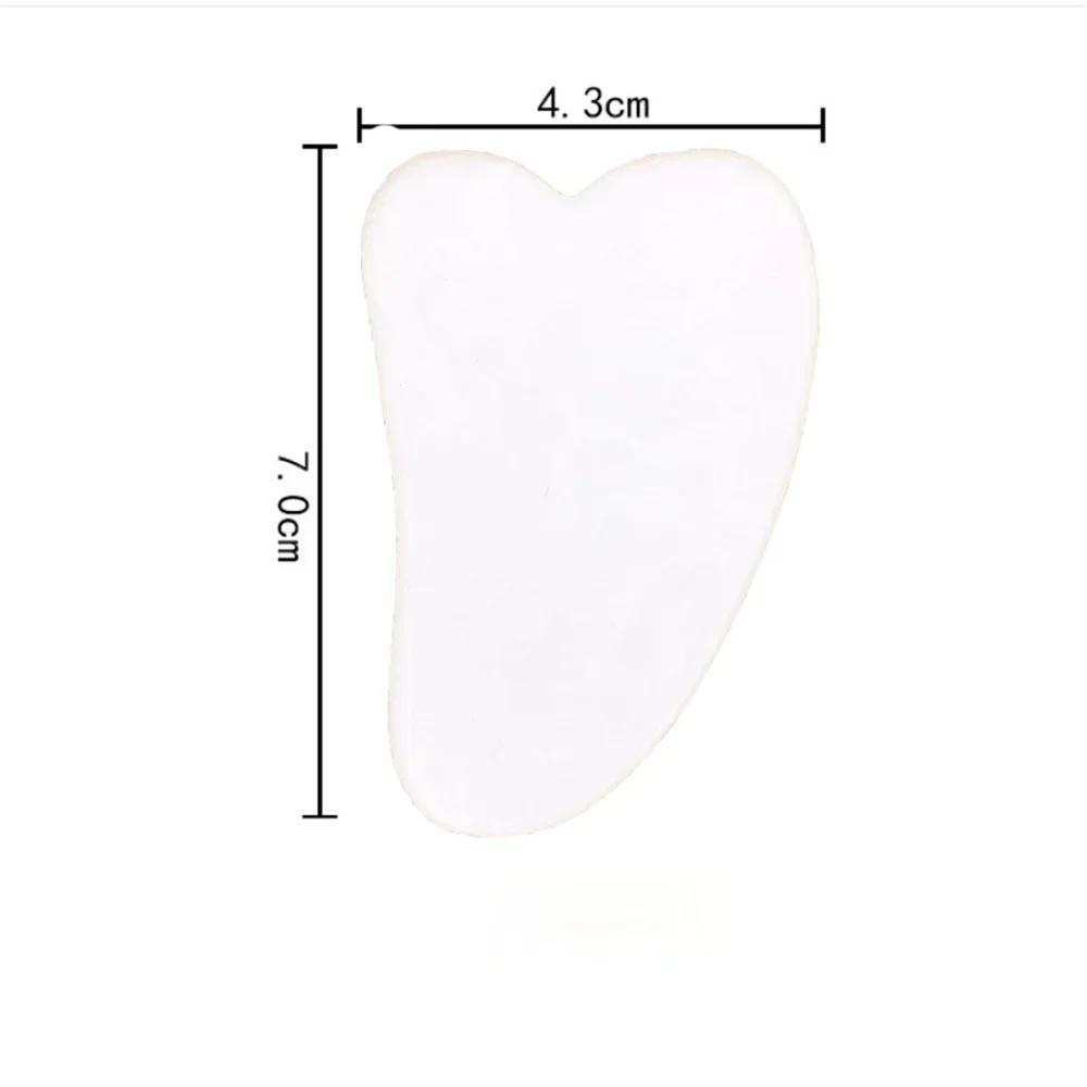 Natural Stone Jade Gouache Scraper Rose Quartz Facial Gua Sha Tools Neck Massager for Face Lifting Wrinkle Remover Beauty Health