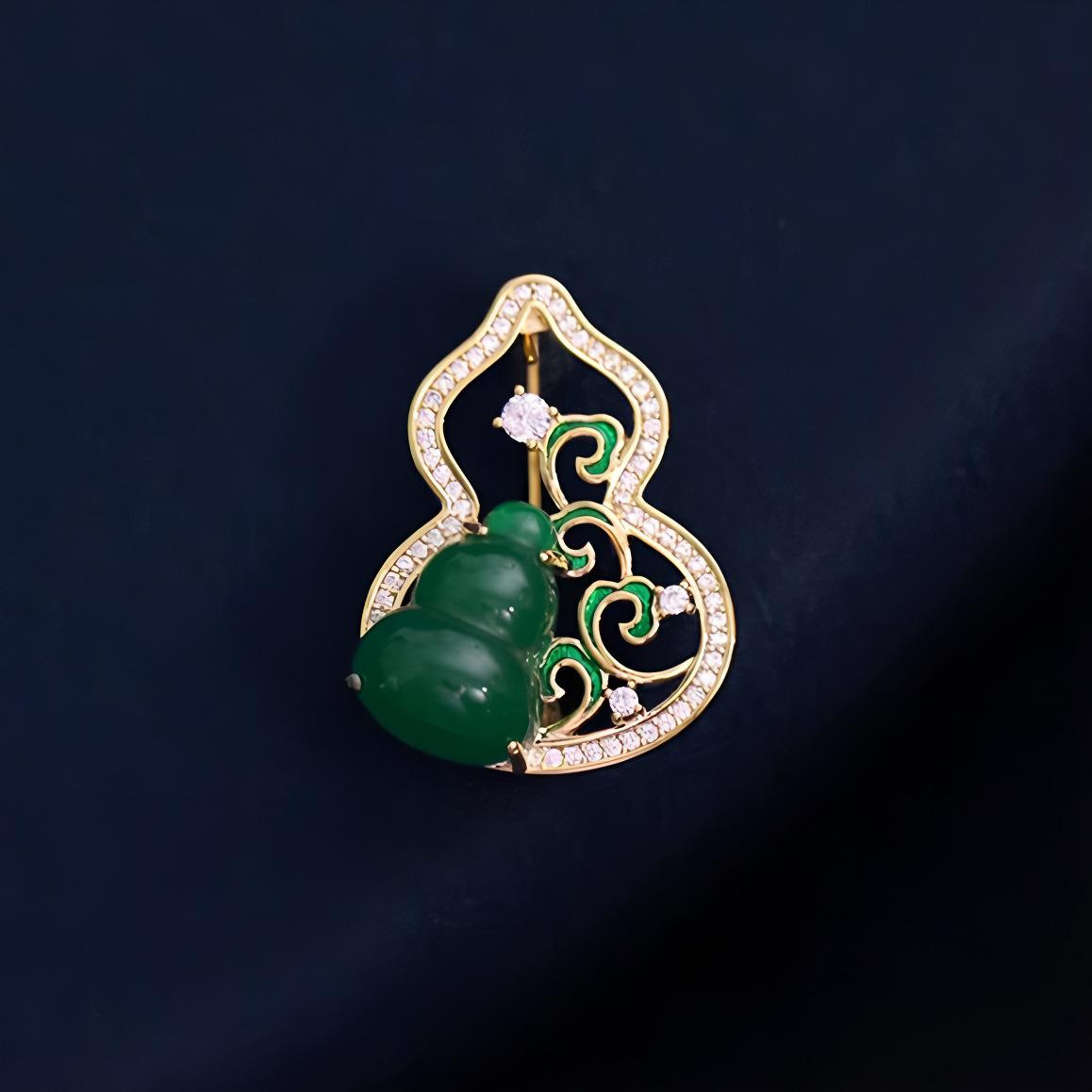 

Высококлассная женская нишевая креативная и трендовая брошь в форме тыквы с ощущением изысканности