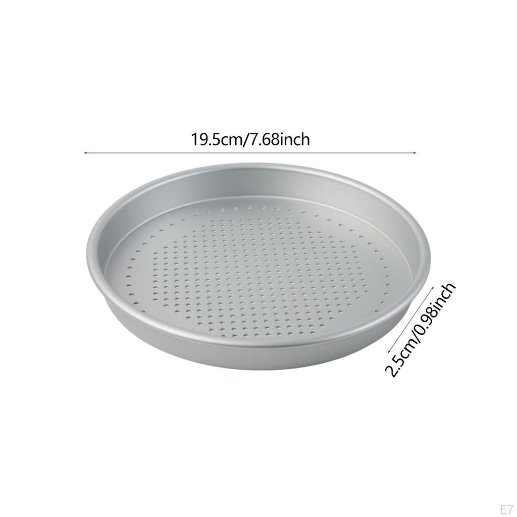 Plaque à pizza perforée en alliage d'aluminium Ustensiles de cuisine Polyvalente, Plateau de cuisson pour pizzas au four Rond pour