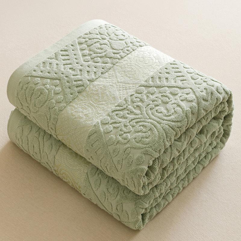 New Cotton Old-Fashioned Towel Blanket - Summer Quilt for Air Conditioning, Single To Full Size, Ideal As Gifts
