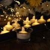 White Floating Candles LED Water Candles Floating Tea Lights 12 Pieces Water Activated Flickering Waterproof Tea Lights Table