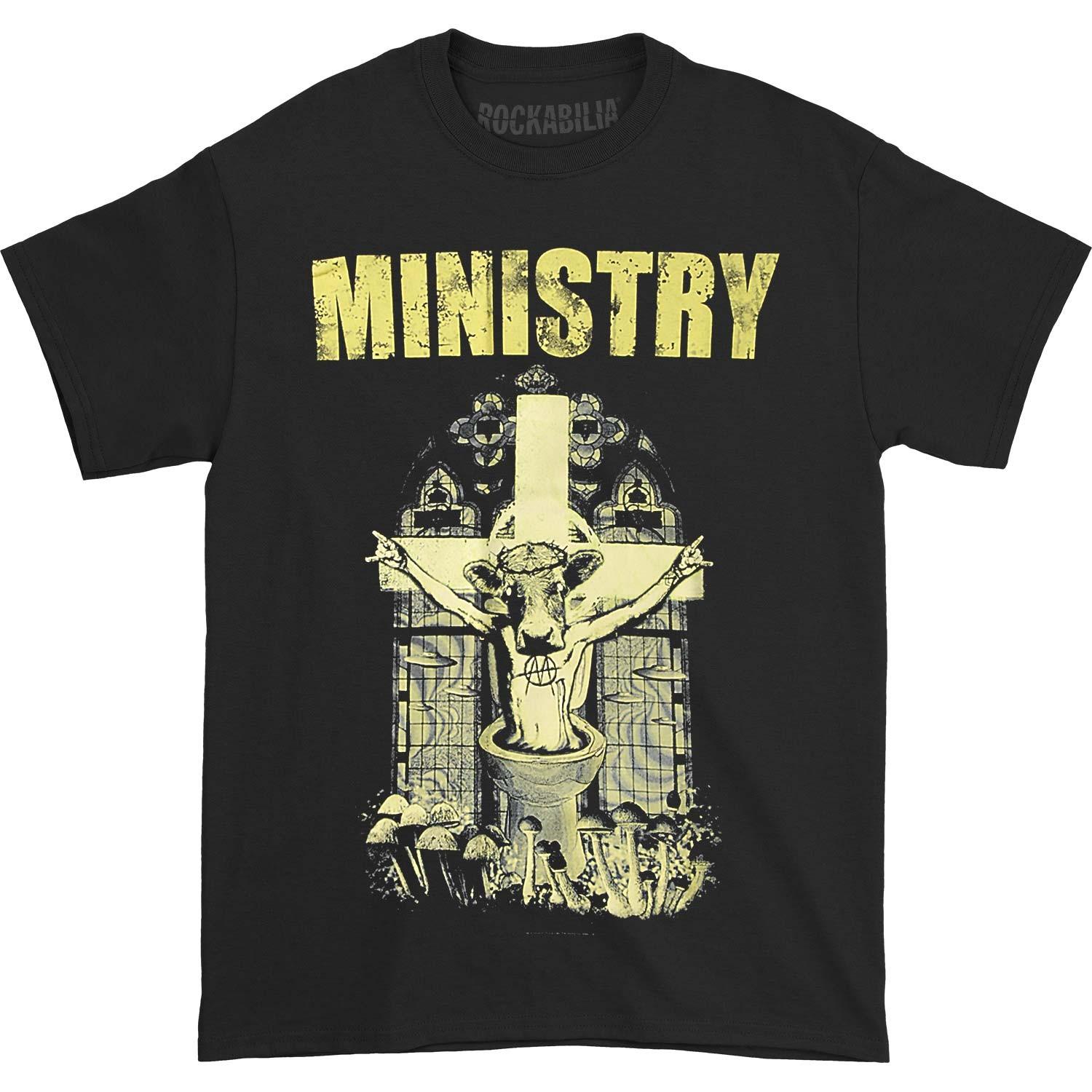 Men s Ministry Holy Cow Block Letters T-shirt Small Black S