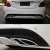 2Pcs Car Exhaust Pipe Mufflers Cover Replacement Rear Cylinder Exhaust Pipe Decorate Cover Trim for W205 W213