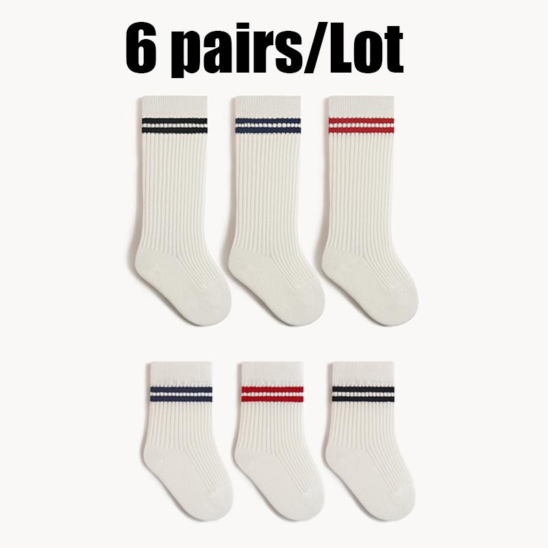 6/3 Pairs Children Socks School Socks With Stylish Designs Boy Socks Girl's Socks For Newborn Baby Accessories