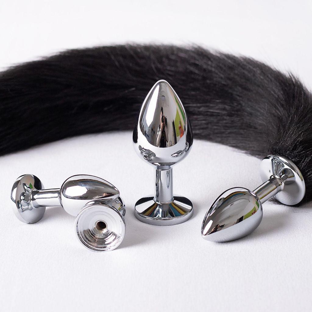 Removable Fox Tail Anal Plug - Beginner's Small Size Anal Dilator