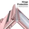 Z Fold7  Hinge Protection Leather Case For For Samsung Galaxy Z Fold7 Fold 7 Fashion Electronic Pen Slot Cover with Glass Film