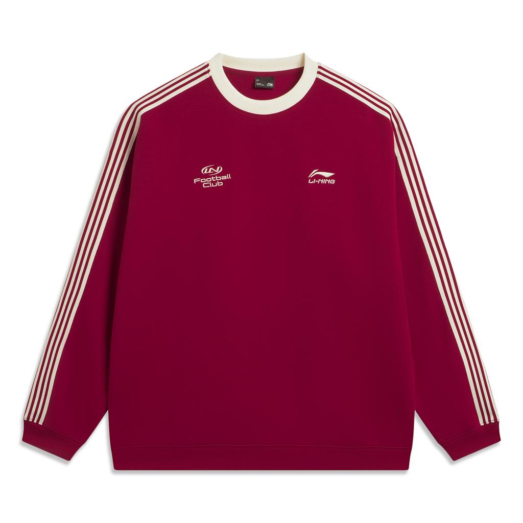 Li Ning Sports Lifestyle Series Year Of The Horse Limited CNY Fashion Versatile Casual Fan Style Letter Stripe Soft Loose Sweatshirt AWDW353-5