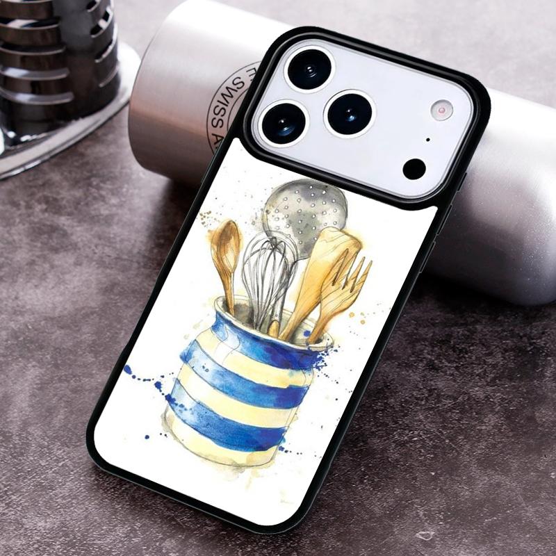 Baking Cook Chef Phone Case For iPhone 17 16 15 14 13 12 11 Pro Max Plus 17Air Soft Silicone Cover