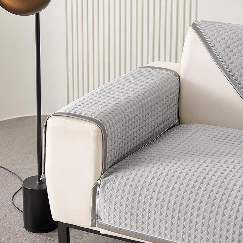 Ice Silk Cool Summer Sofa Cushion Simple Affordable Luxury Fashion Non-Slip Machine Washable Anti-Scratching Sets Cover Baby Sling