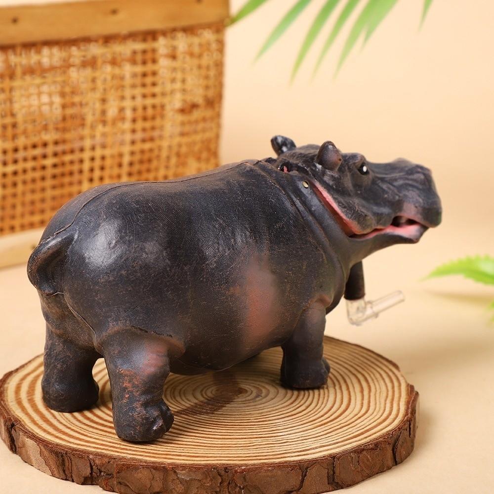 Realistic Hippo Oxygen Pump Efficient Aquarium Hippo Ornament Aquarium Accessories