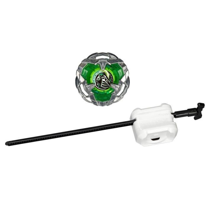 Beyblade X, Starter Pack Helm Knight 3-80N avec toupie de compétition à rotation droite de type défense et lanceur, à partir de 8 an