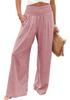 2026 Spring/Summer Women's Casual Loose Cotton Ruched Distressed Mid-rise Pants