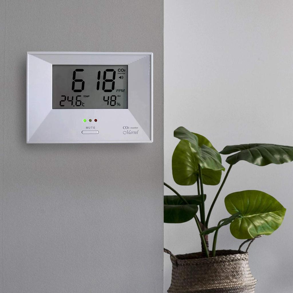 CO2 Monitor Marvel 001 Měřič koncentrace oxidu uhličitého s teploměrem a vlhkoměrem Vysoce přesný optický NDIR dvoupaprskový senzor Infekční