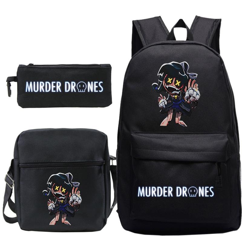 Neuer Murder Peripherie-Trend Schulterrucksack-Set Lässige Stiftetasche Grund- und Sekundarschultasche