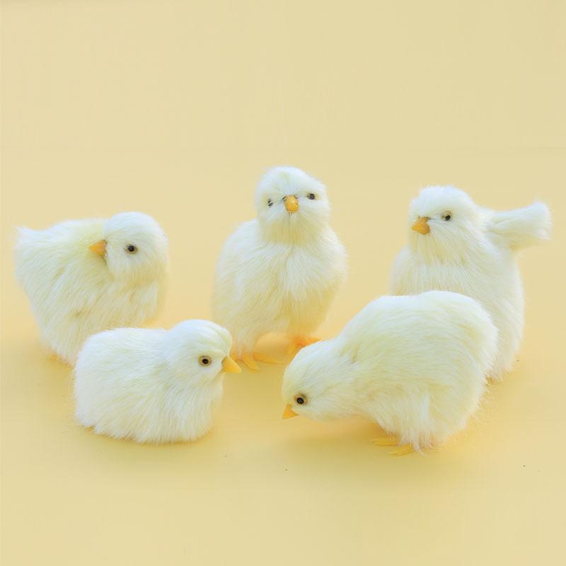 Realistic Chick Decoration Animal Doll Simulation Chick For Children Cognition Chicken Model Soft Plush Toy Gift