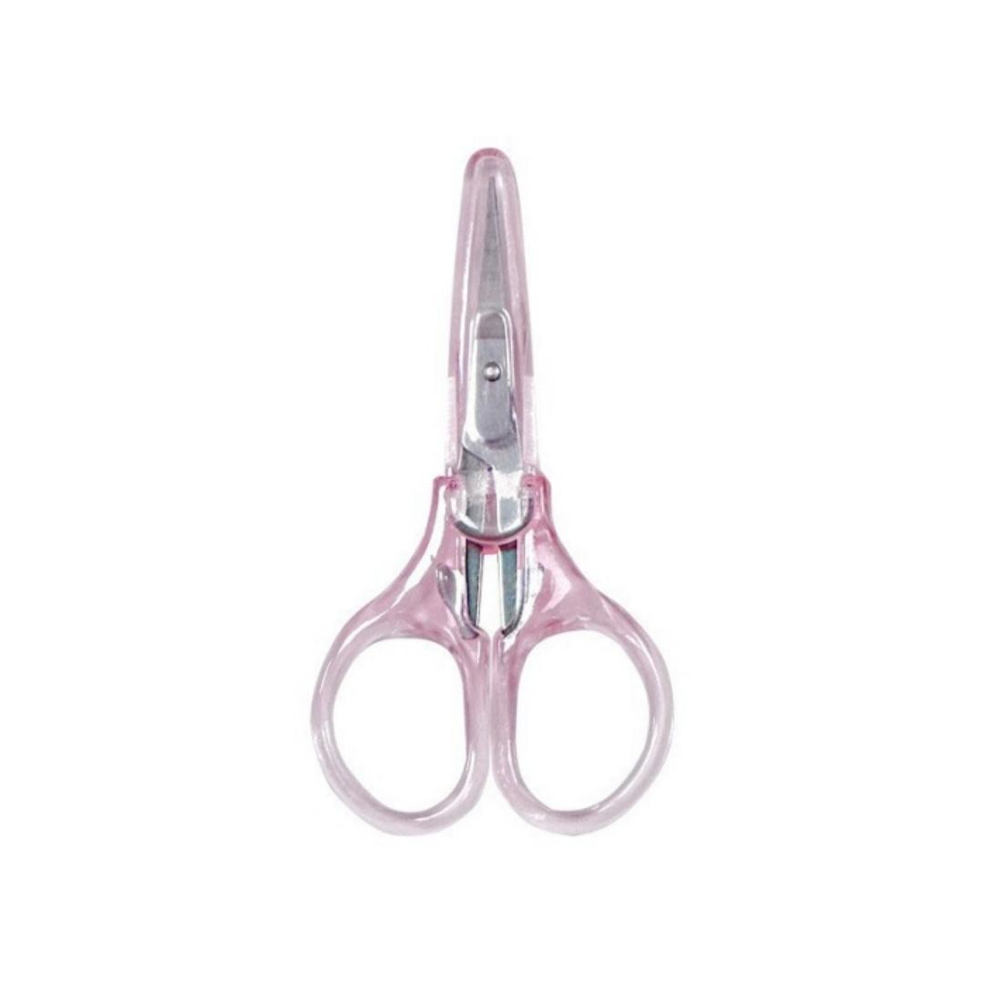

Mini Scissors Stainless Steel Blade PS Handle Portable Cutting Scissors MultiPurpose Office School Home Craft Student Stationery світло-рожевий колір